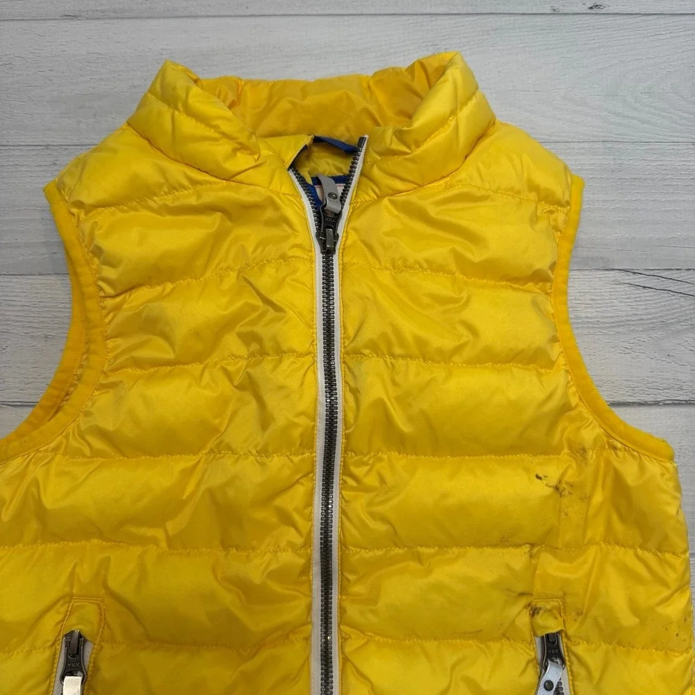 Hanna Andersson kids yellow down puffer vest 6/7‎
